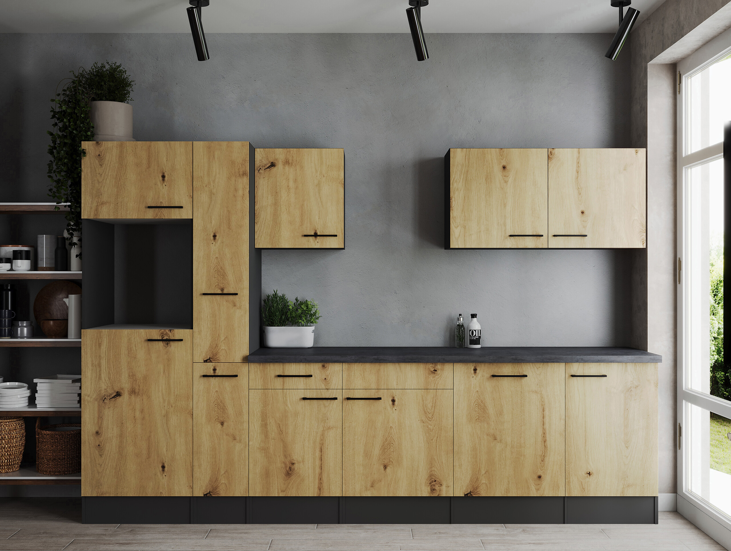 Küchenblock Oliver B/H/T: ca. 310x205x60 cm