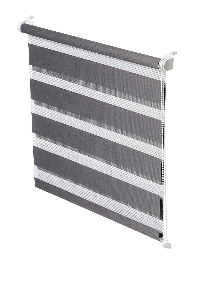 Doppelrollo Easyfix anthrazit B/L: ca. 60x150 cm