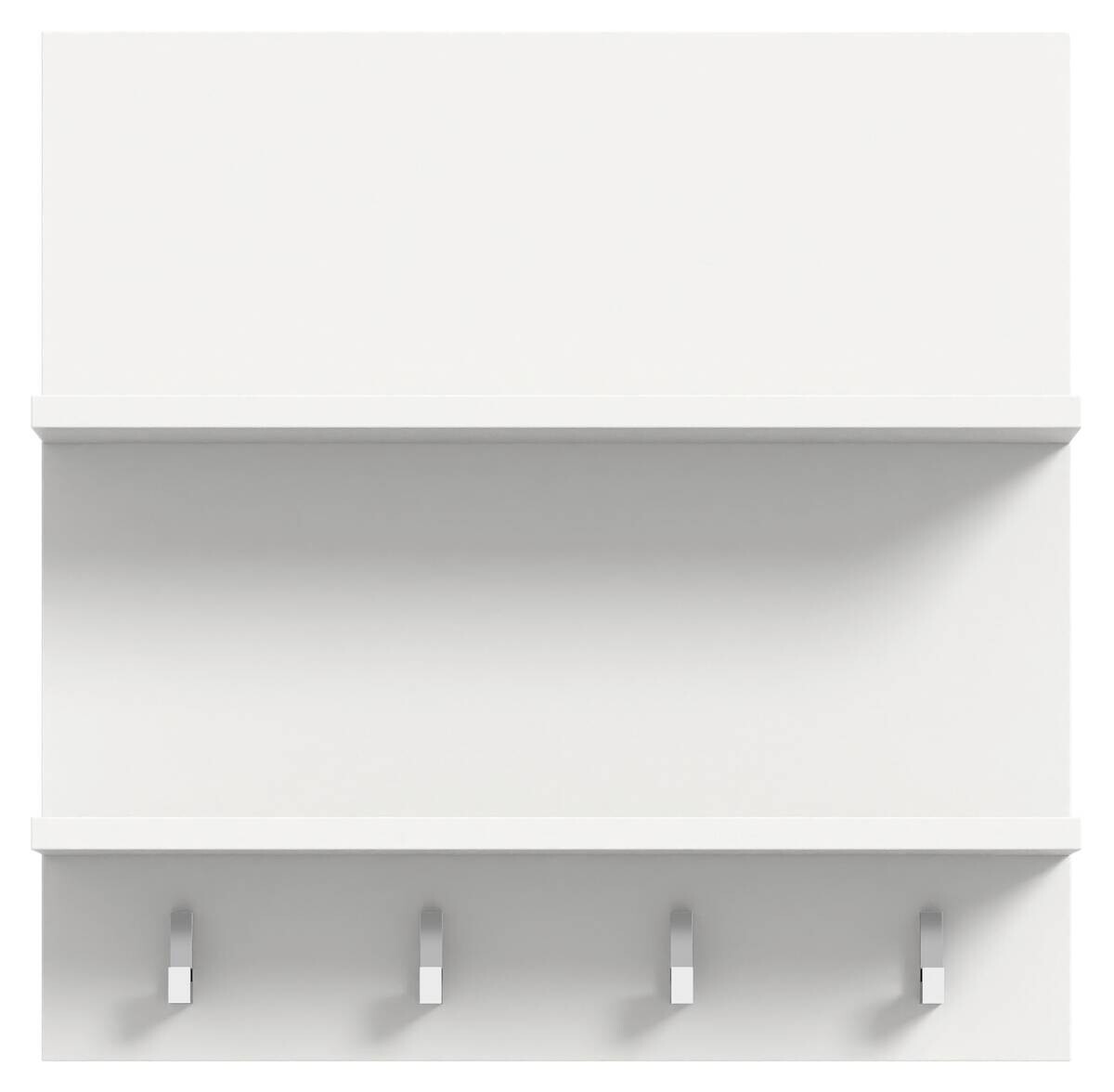 Garderobenpaneel PROJEKT X weiß weiß Hochglanz B/H/T: ca. 52x52x15 cm