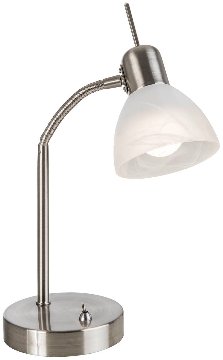 Nowa Tischleuchte 51890101 Chrom warmweiß Metall Glas H/D: ca. 30x20 cm E14 1 Brennstellen