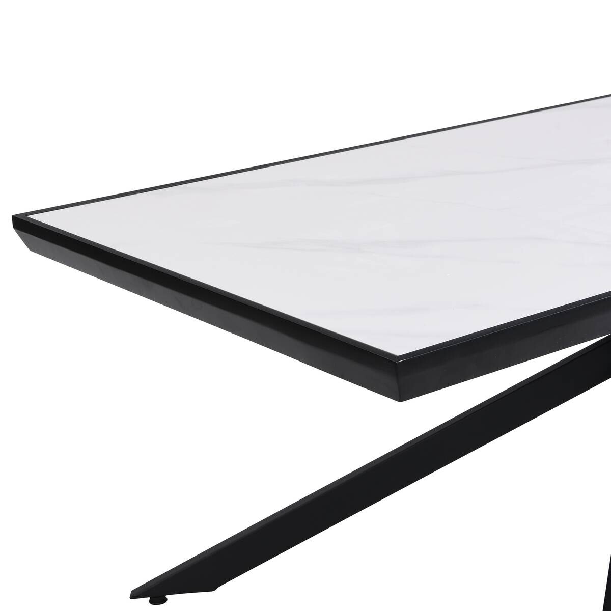 Couchtisch Jana weiß Marmor Optik B/H/T: ca. 120x48x60 cm