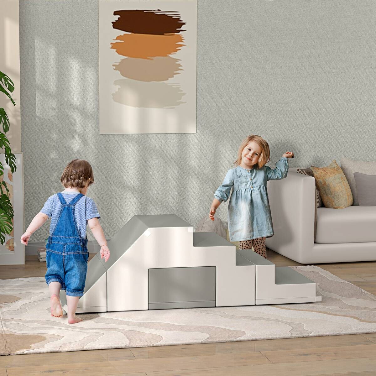 HOMCOM Kinder-Softplay-Set B/H/L: ca. 49x47x147 cm