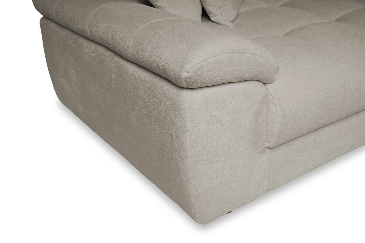 Big Sofa Tema graubraun Microfaser B/H/T: ca. 144x70x183 cm