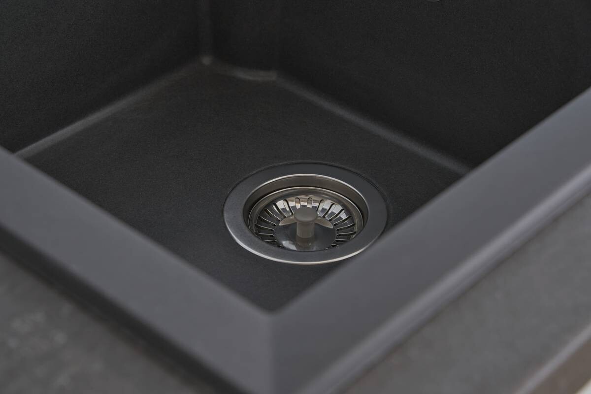 Respekta Einbauspüle Alineo 81x50 TG Titaniumgrau Quarzolite B/H/T: ca. 81x21x50 cm