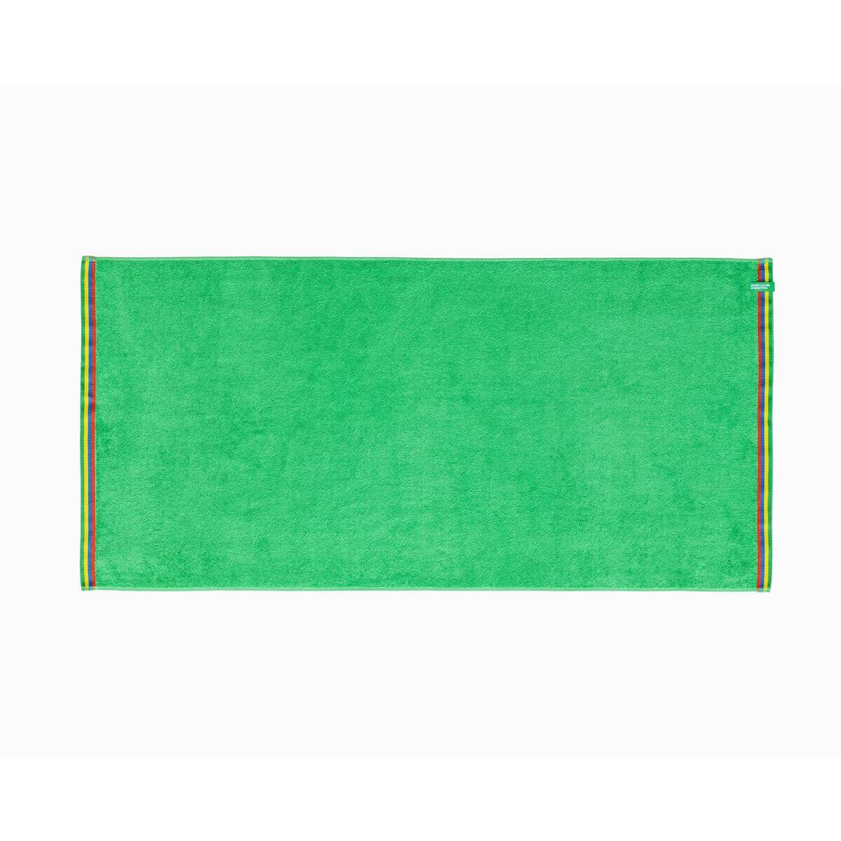 BENETTON Kinder-Strandtuch grün Baumwolle B/L: ca. 140x70 cm