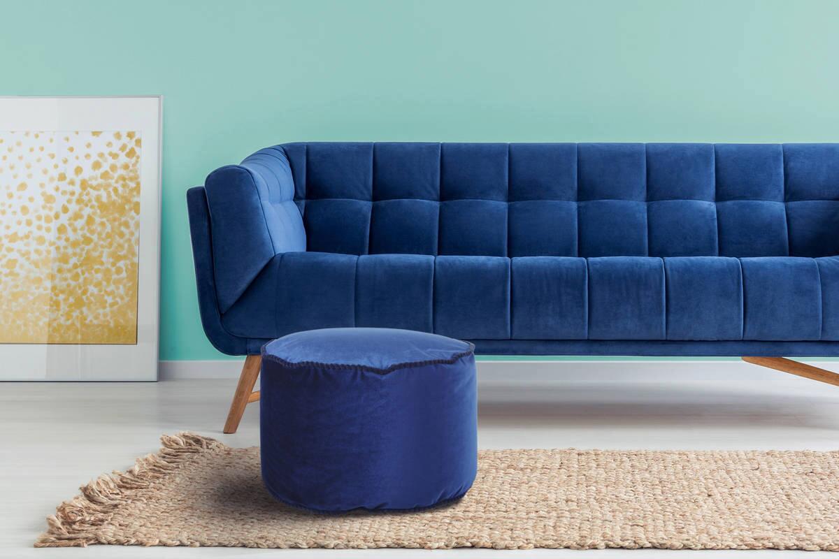 360 Living Hocker Taj Mahal 100 blau H/D: ca. 32x47 cm 360 Living Hocker Taj Mahal 100 blau H/D: ca. 32x47 cm