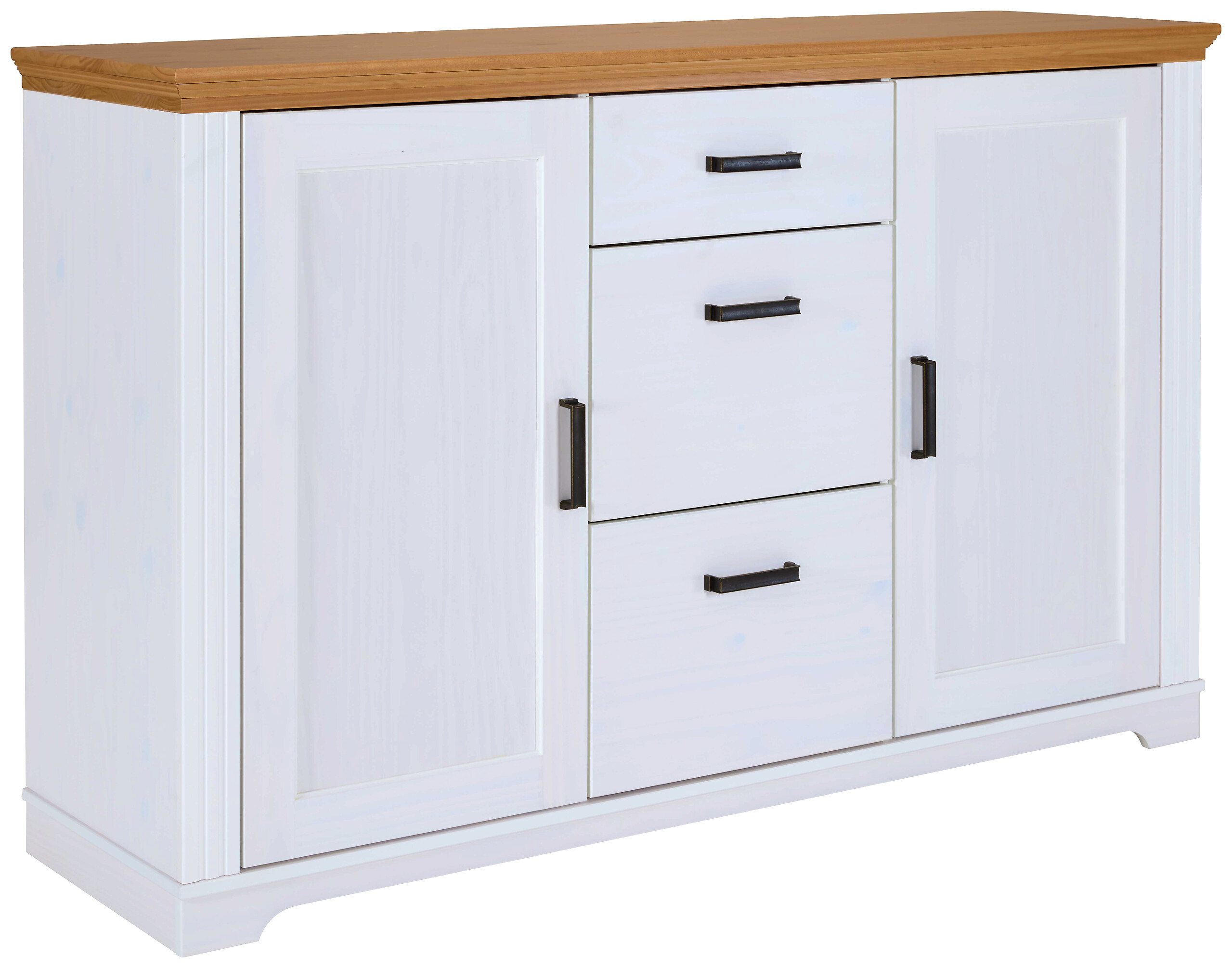 Kommode Maluno weiß lackiert B/H/L: ca. 48,3x104x166,4 cm