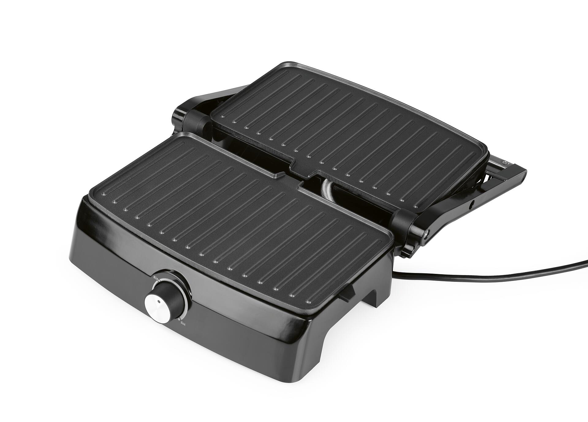 GOURMETmaxx Kontaktgrill 15173 schwarz Metall B/H/L: ca. 26,8x13x22,9 cm