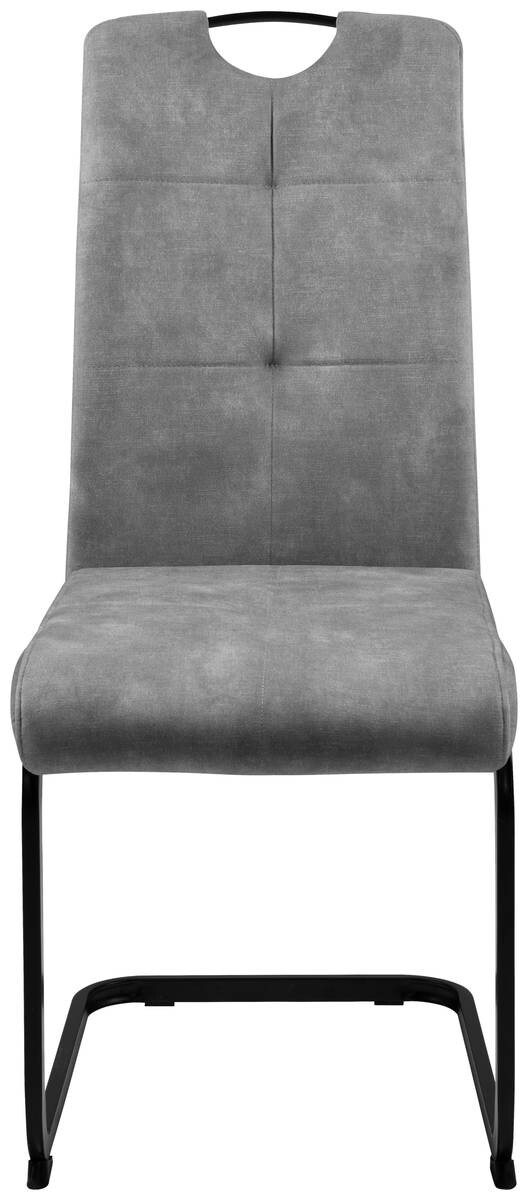 Schwingstuhl Zora hellgrau Microfaser B/H/T: ca. 42x100x61 cm Schwingstuhl Zora hellgrau Microfaser B/H/T: ca. 42x100x61 cm