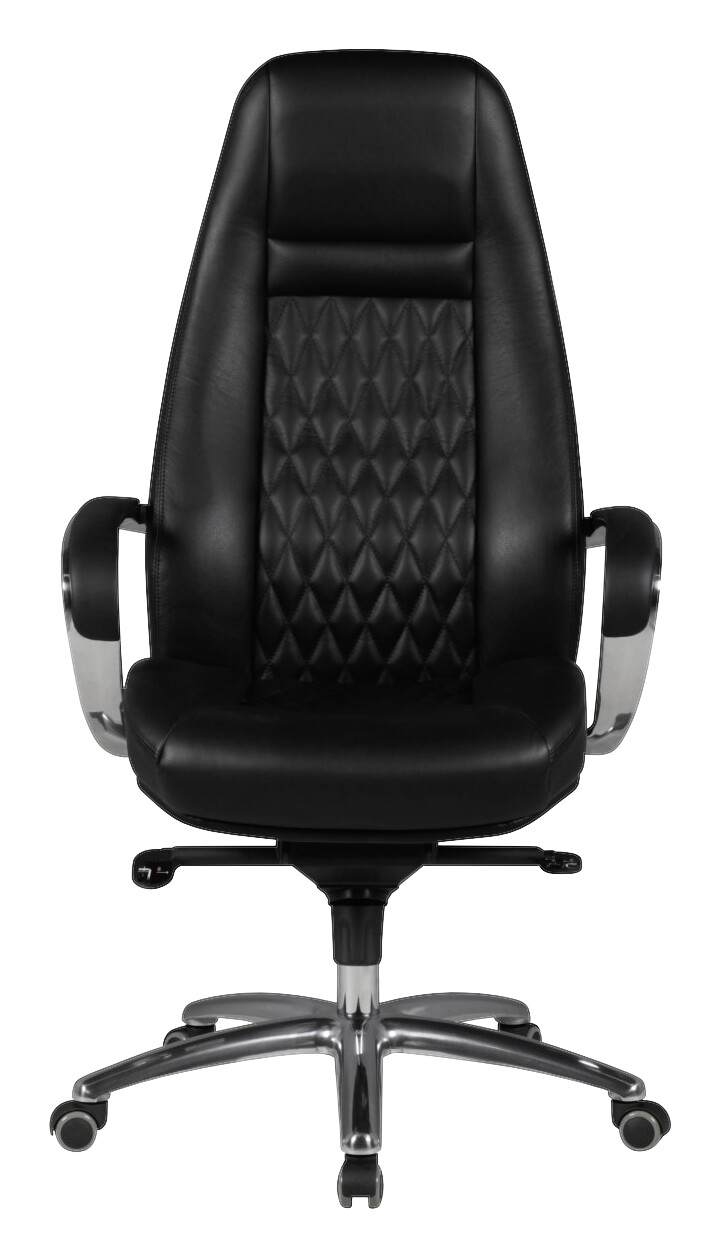 Drehstuhl schwarz Leder