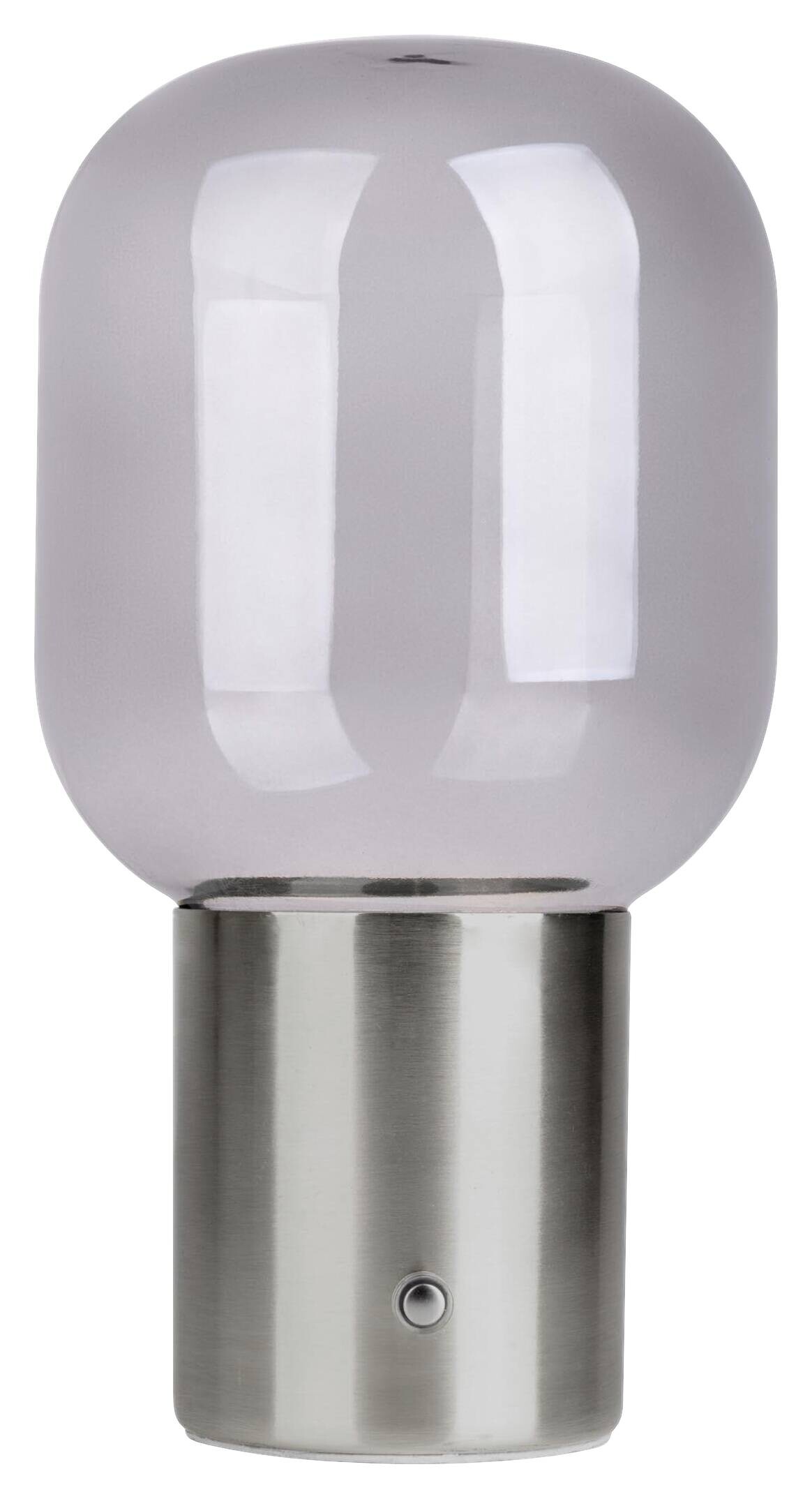 Näve Leuchten Tischleuchte 5305942 Chrom Glas Metall B/H/T: ca. 13x25x13 cm null 1 Brennstellen