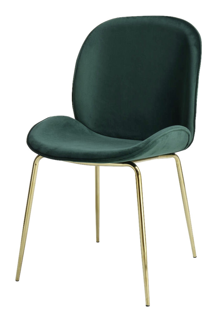 Stuhl Charlize 100 2er grün Microfaser B/H/T: ca. 48x87x59 cm