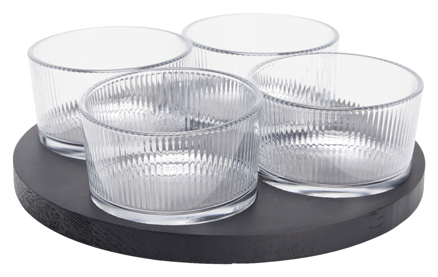 Servierset 5tlg. transparent Glas