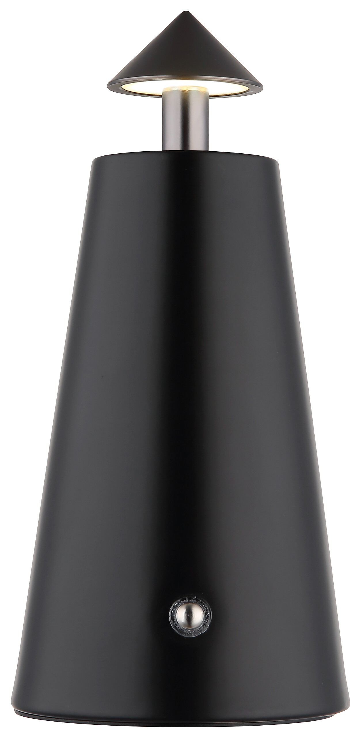 GLOBO LED-Tischleuchte mattschwarz Chrom Metall Kunststoff Stein H/D: ca. 19x9 cm 1 Brennstellen