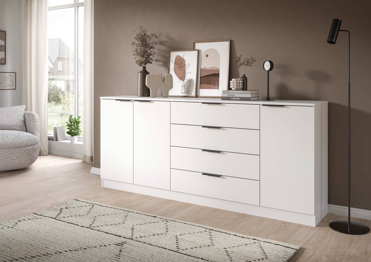 Kommode KOPENHAGEN weiß B/H/T: ca. 185x80x35 cm