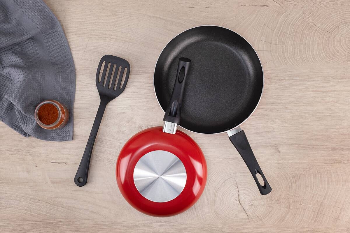 RENBERG Pfannenset REDLY rot Aluminium 3 tlg.