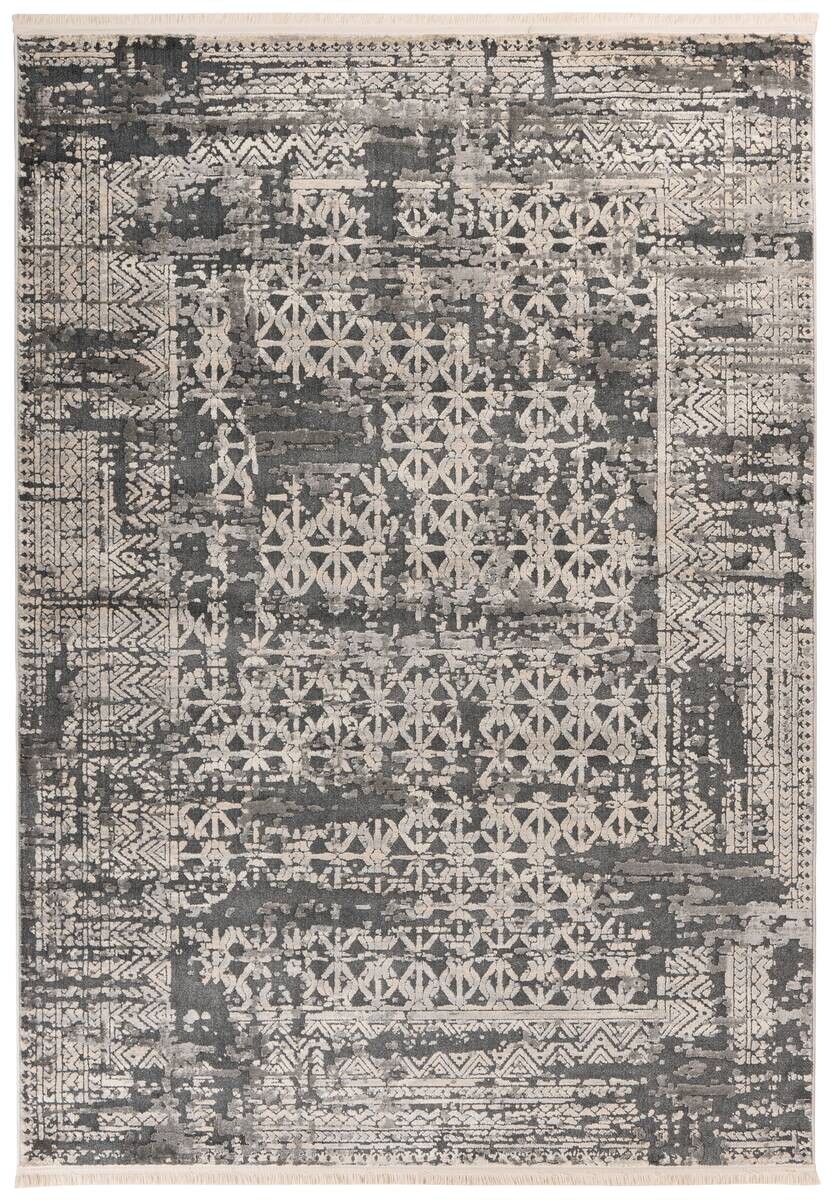 Kayoom Kurzflorteppich Adela 325 grau B/H/L: ca. 120x1,3x170 cm