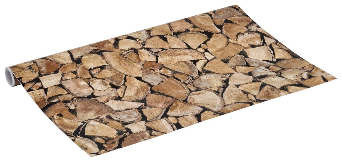 d-c-fix Dekofolie Feuerholz Feuerholz Feuerholz braun B/L: ca. 45x200 cm