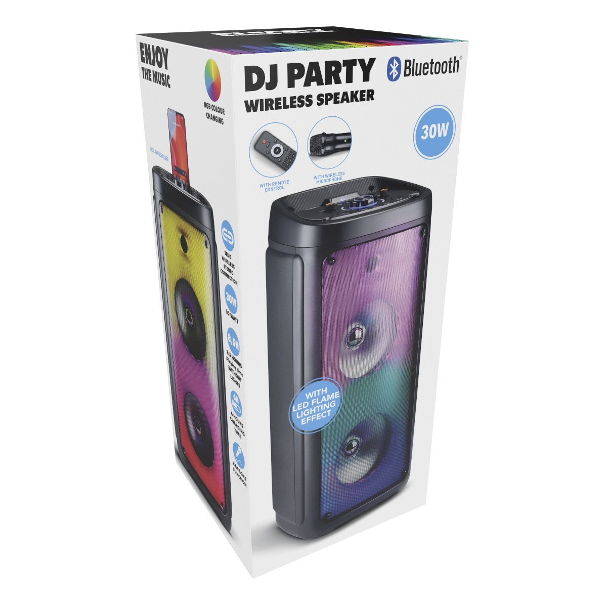 Lautsprecher 871125225651 schwarz B/H/T: ca. 30x67x29 cm