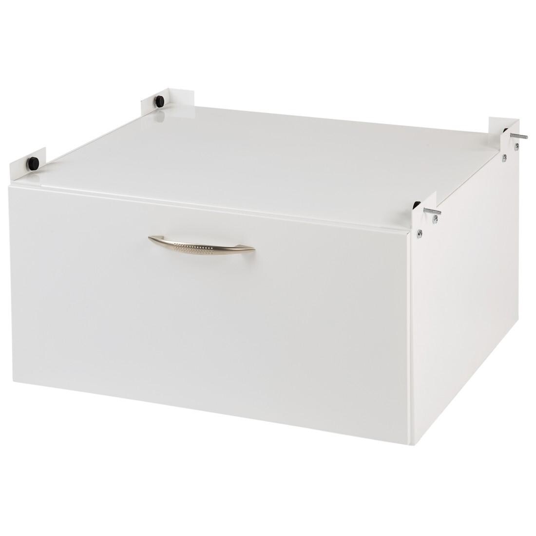 POCOline Waschmaschinen-Unterschrank weiß Metall