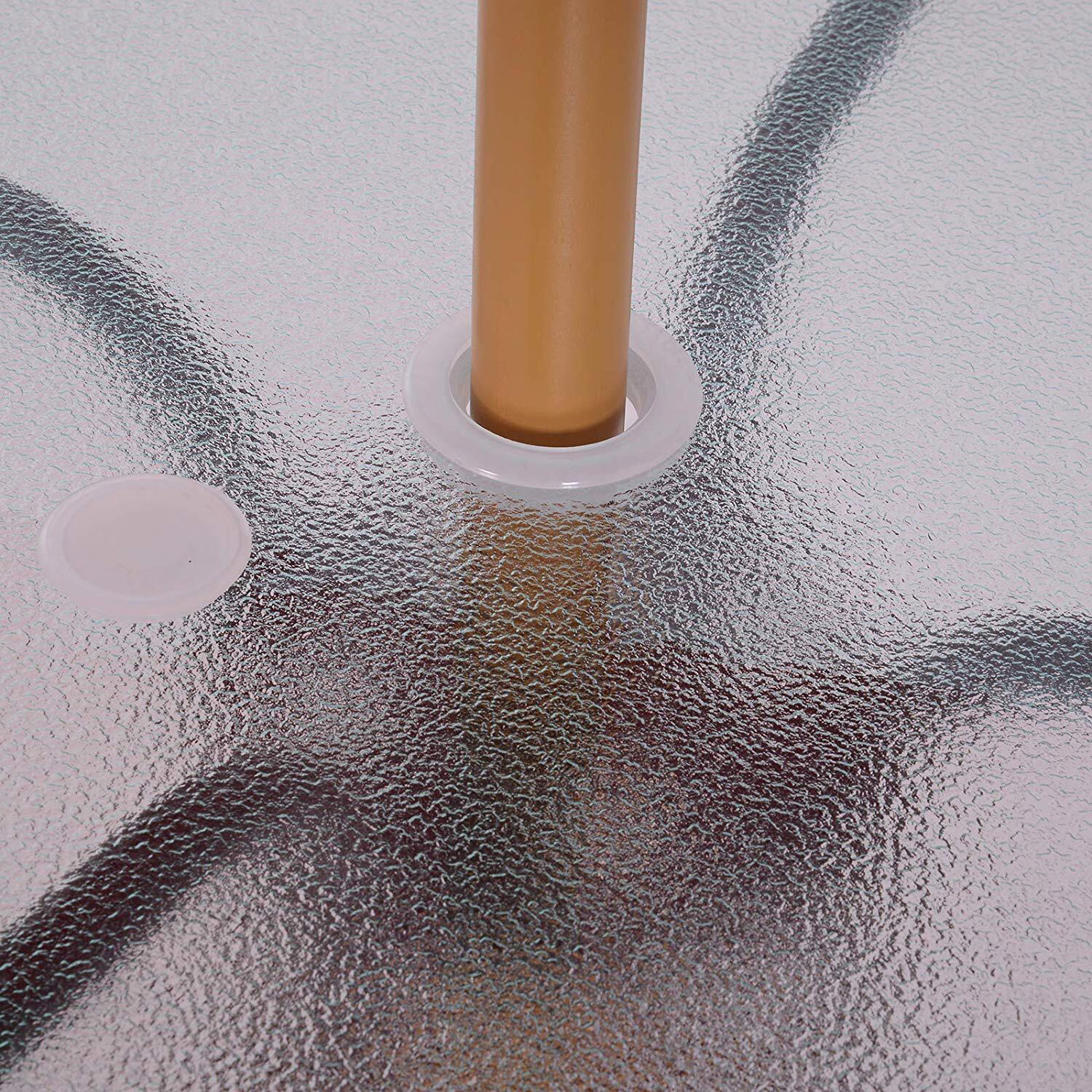 Outsunny Gartentisch schwarz Stahl H/D: ca. 72x80 cm