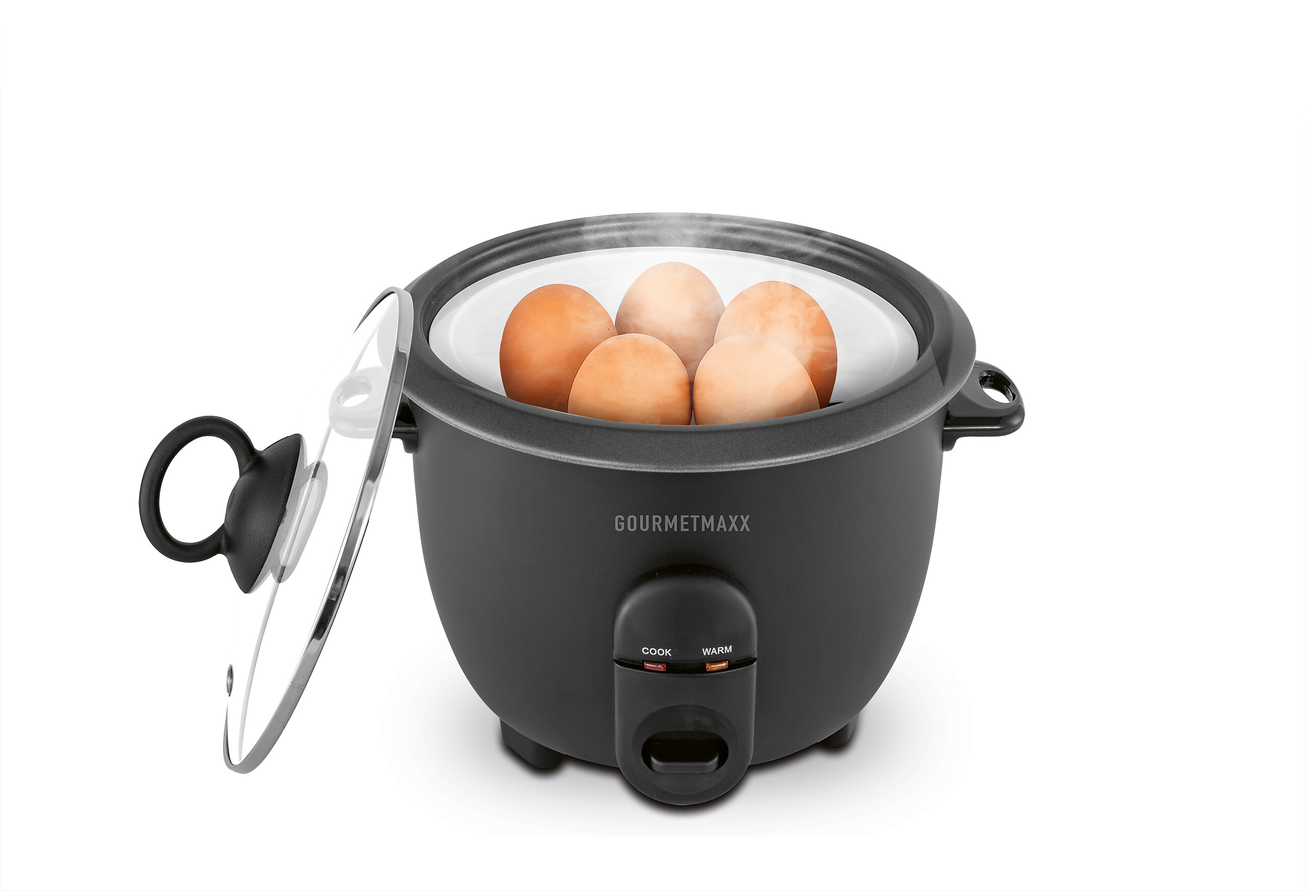 GOURMETmaxx Reiskocher schwarz B/H/L: ca. 23,9x20,4x23,9 cm