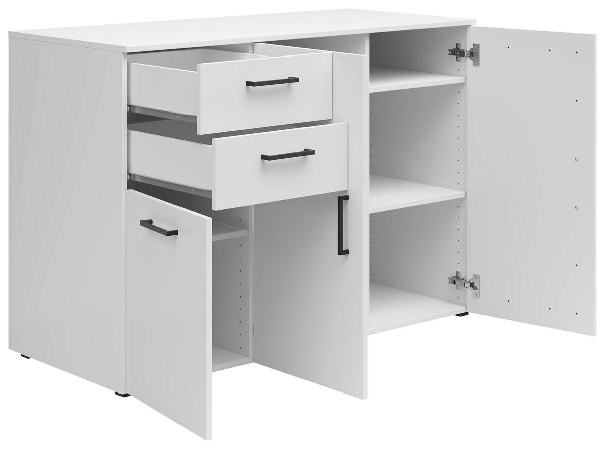 Kommode Multi-Stauraum Typ 29 weiß B/H/T: ca. 120x83x52 cm