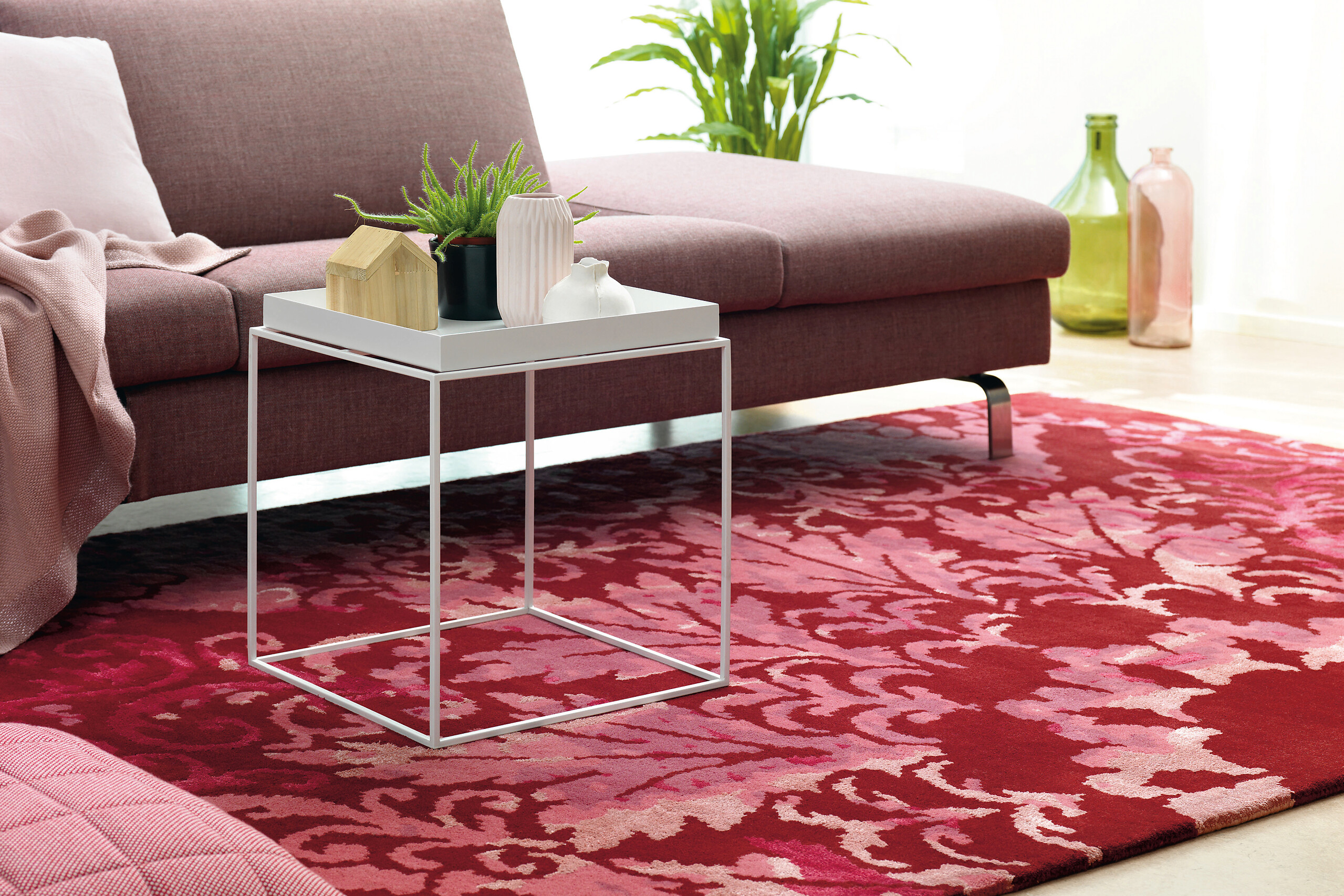 Arte Espina Kurzflorteppich Satin 8061 rot B/L: ca. 170x240 cm
