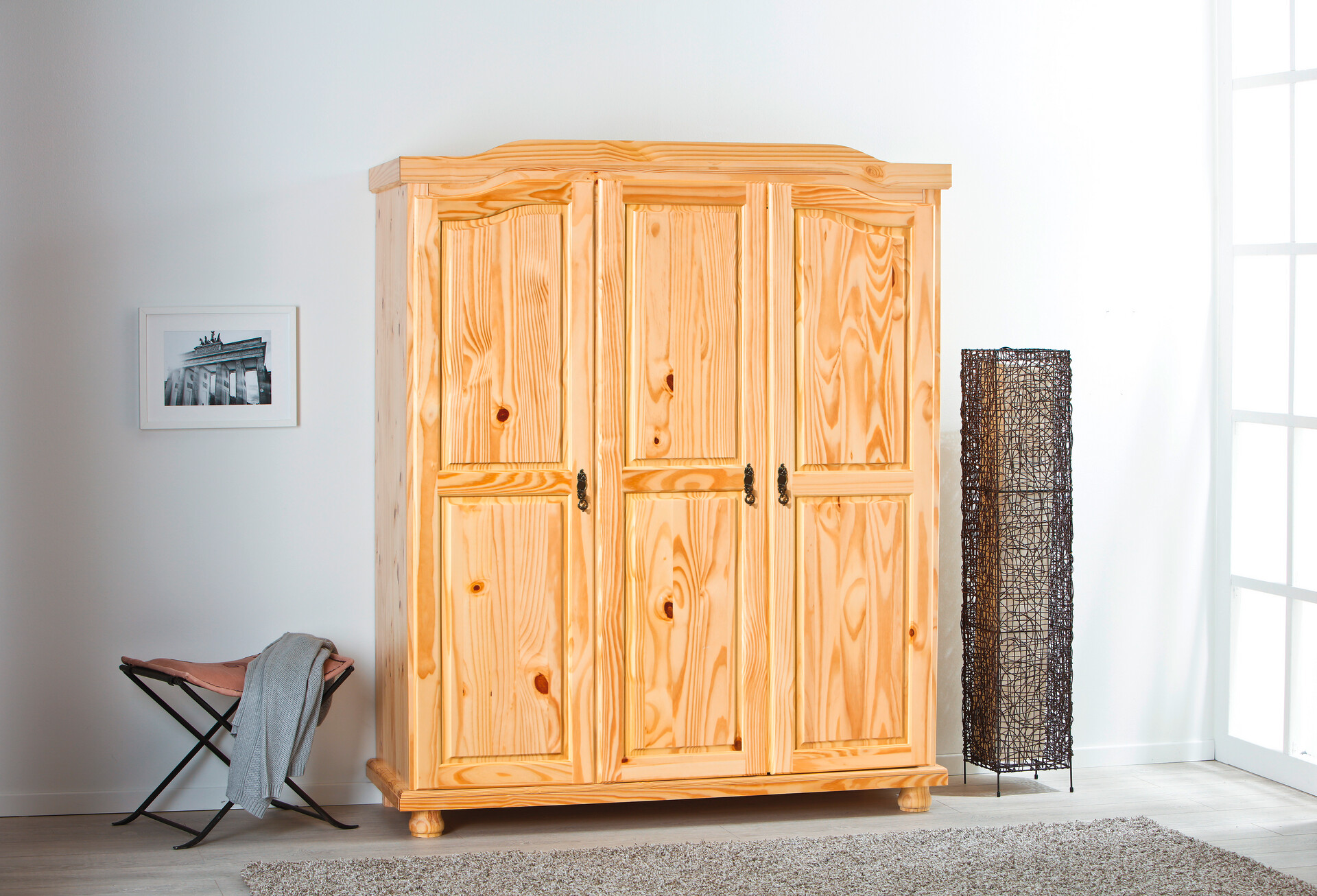 Kleiderschrank Bern natur B/H/T: ca. 150x180x56 cm