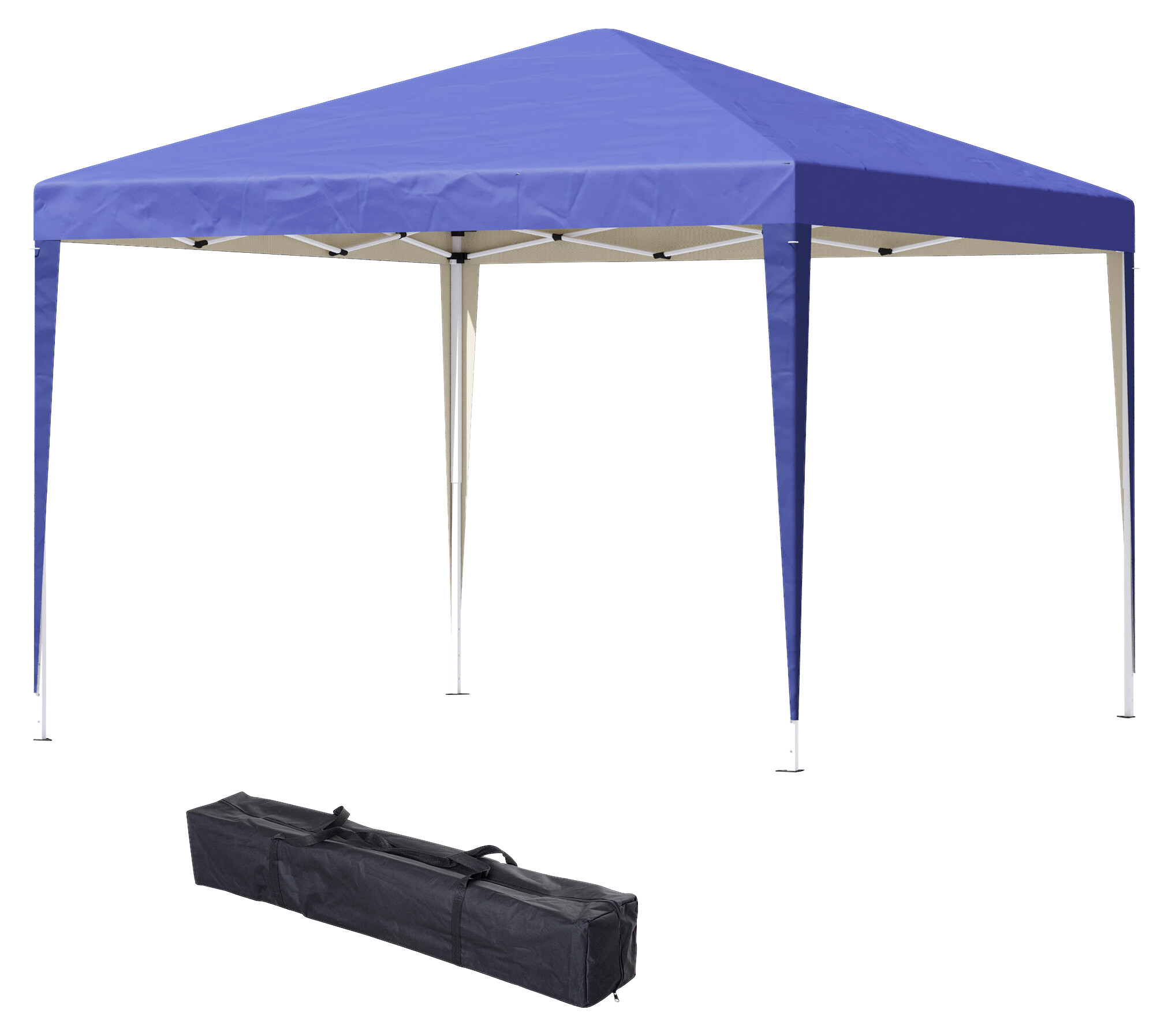 Outsunny Pavillon blau Polyester B/H/L: ca. 295x255x295 cm
