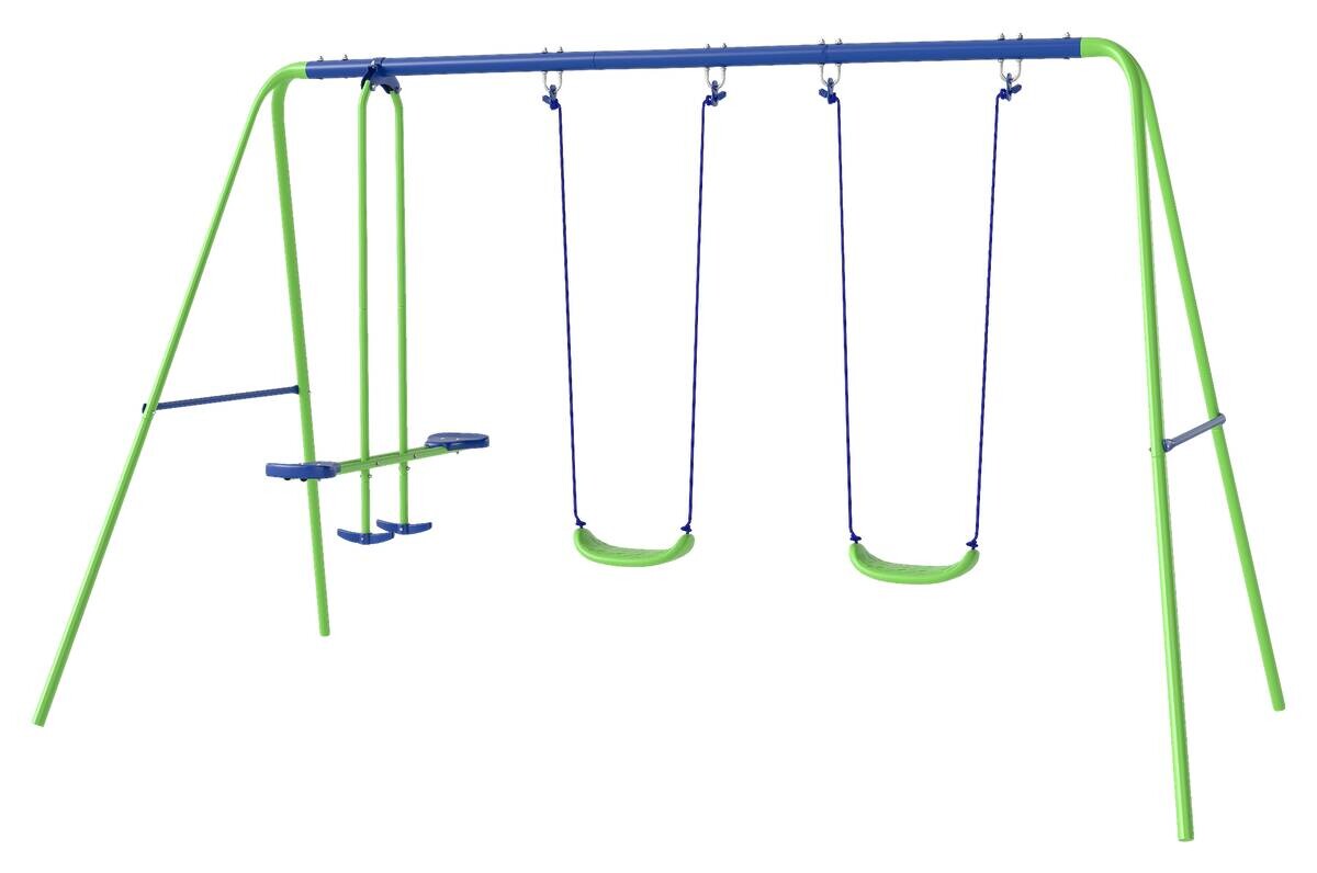 Outsunny Kinderschaukel grün B/H/L: ca. 140x178x280 cm