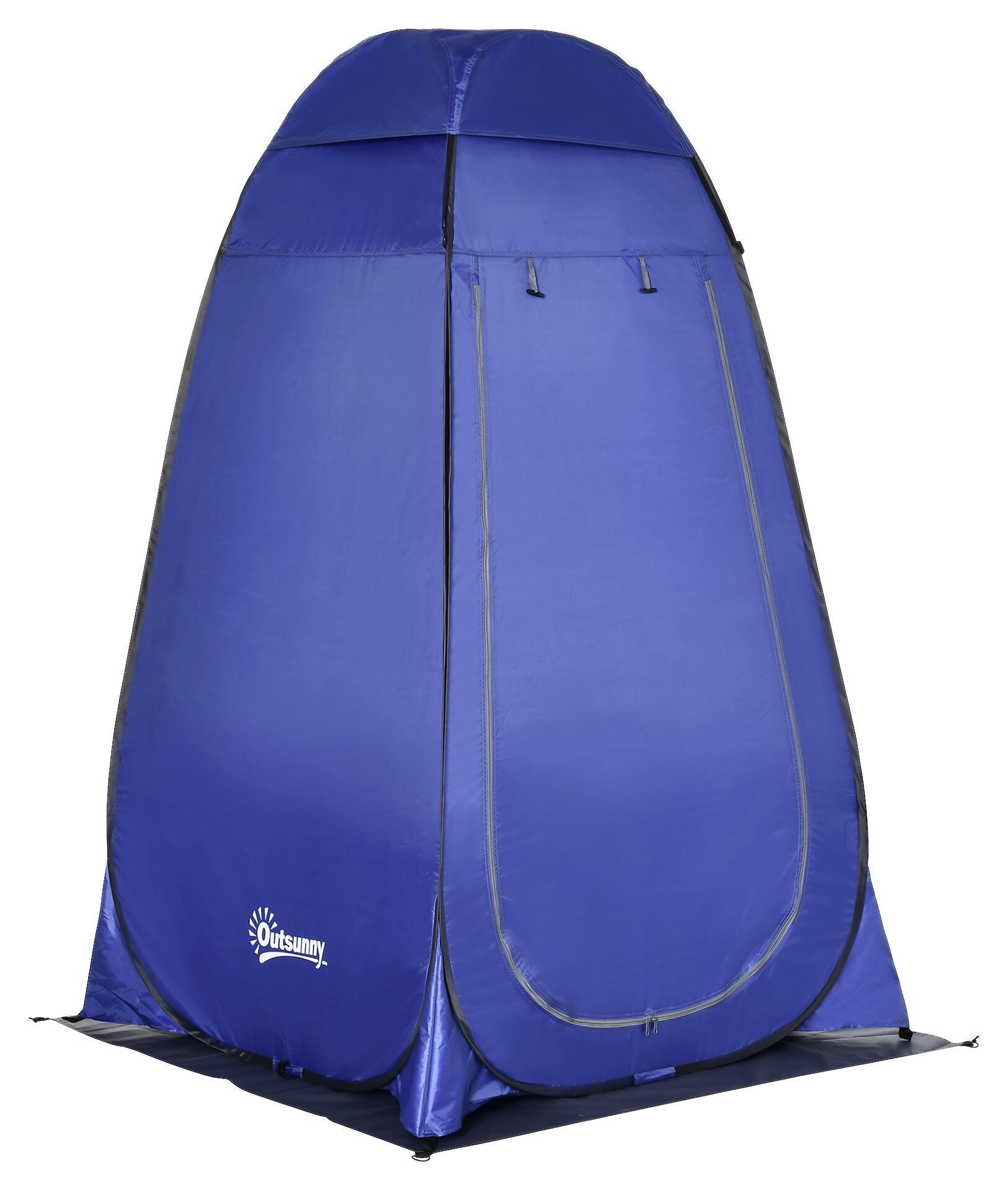 Outsunny Camping-Zubehör blau Polyester B/H/L: ca. 124x126x198 cm