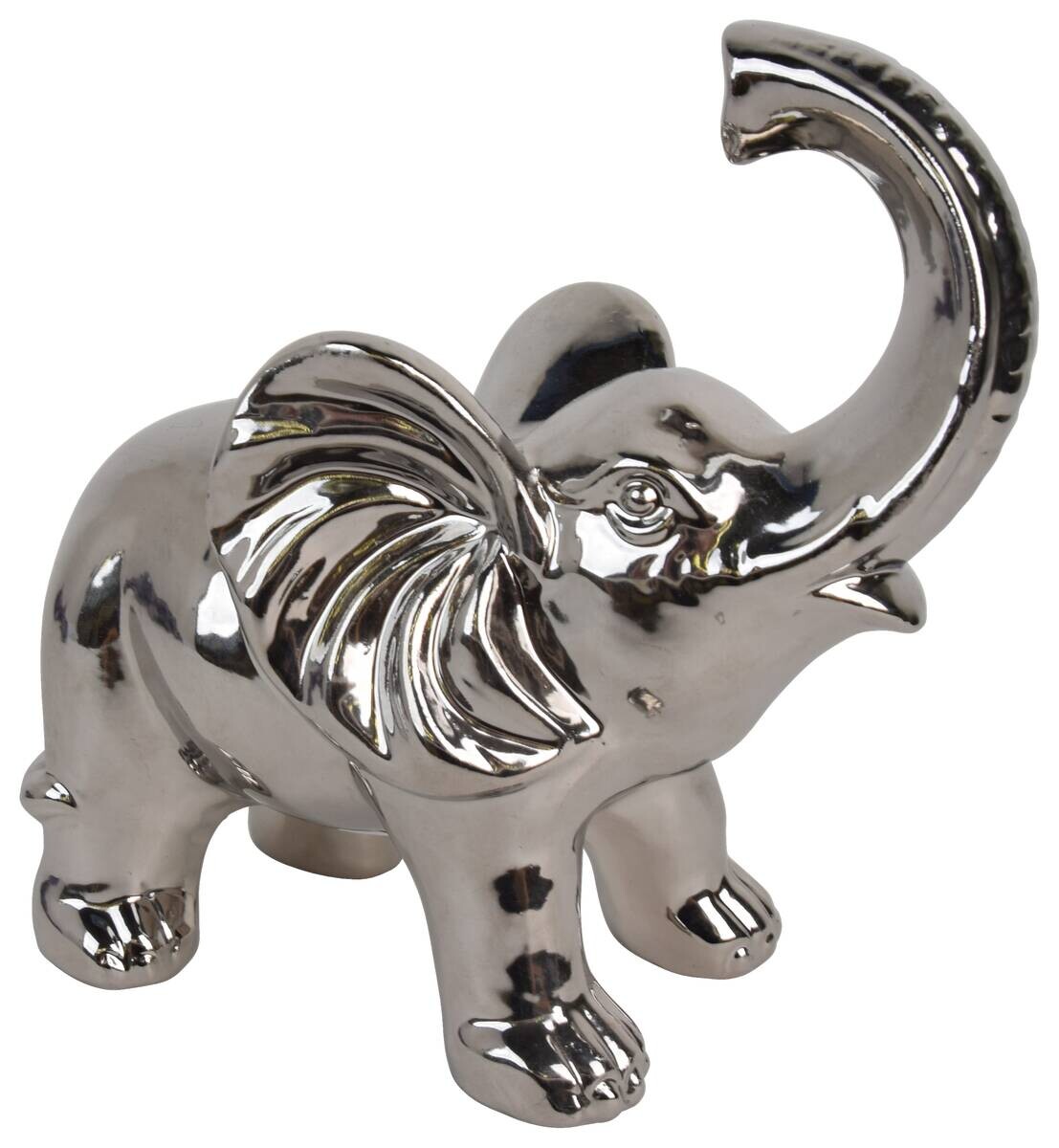 Biermann Deko-Figur silber Keramik