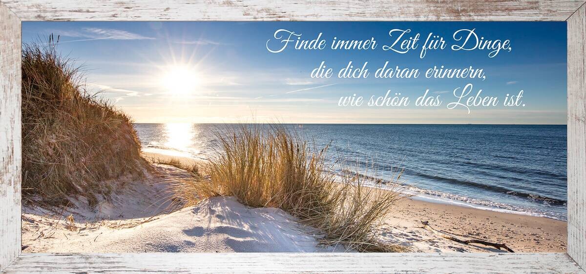 Keilrahmenbild Spruch B/H: ca. 49x23 cm