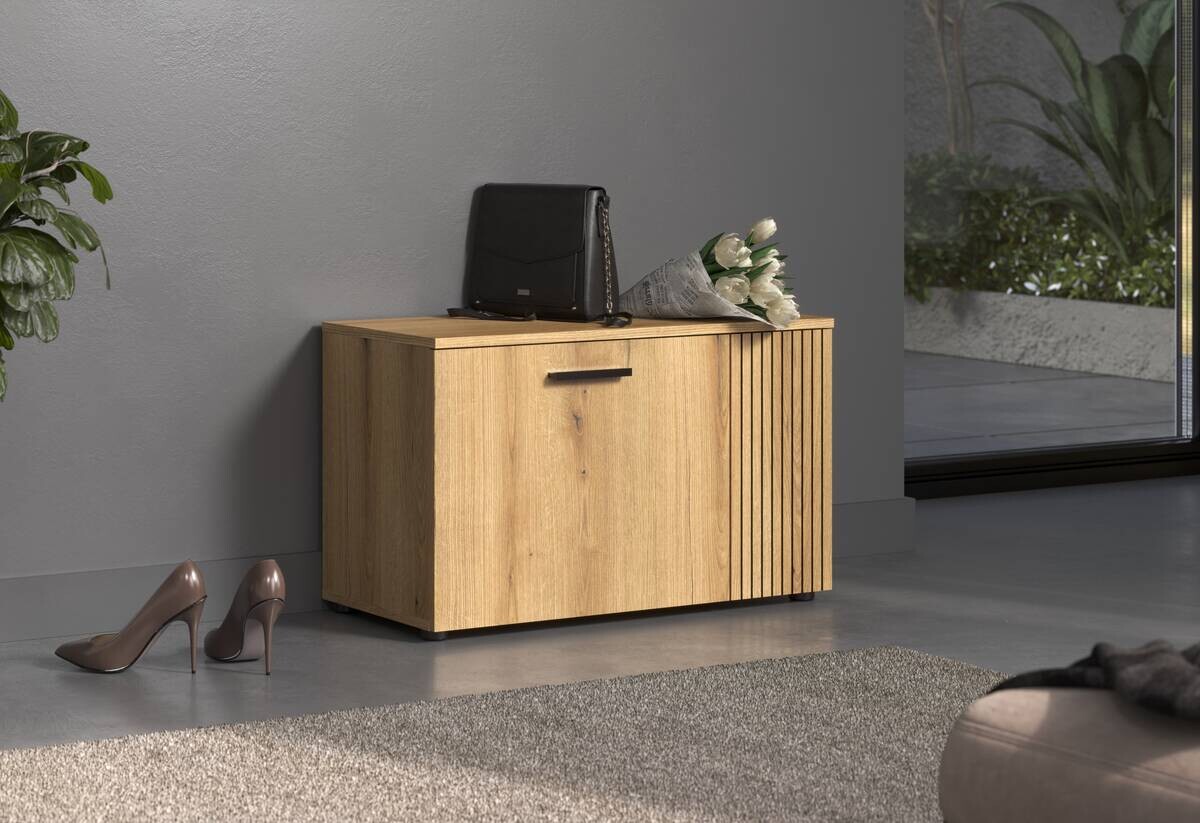 Schuhbank Pure Bliss Eiche Evoke Oak Nachbildung B/H/T: ca. 80x49x36 cm