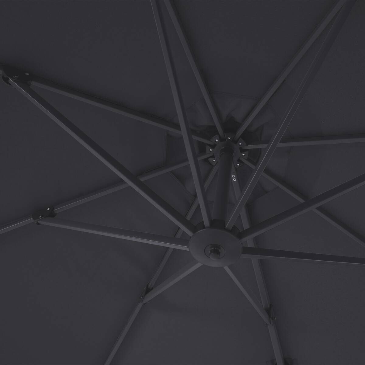 AXI Outdoor Living Ampelschirm Milad anthrazit Metall B/H/L: ca. 200x250x300 cm