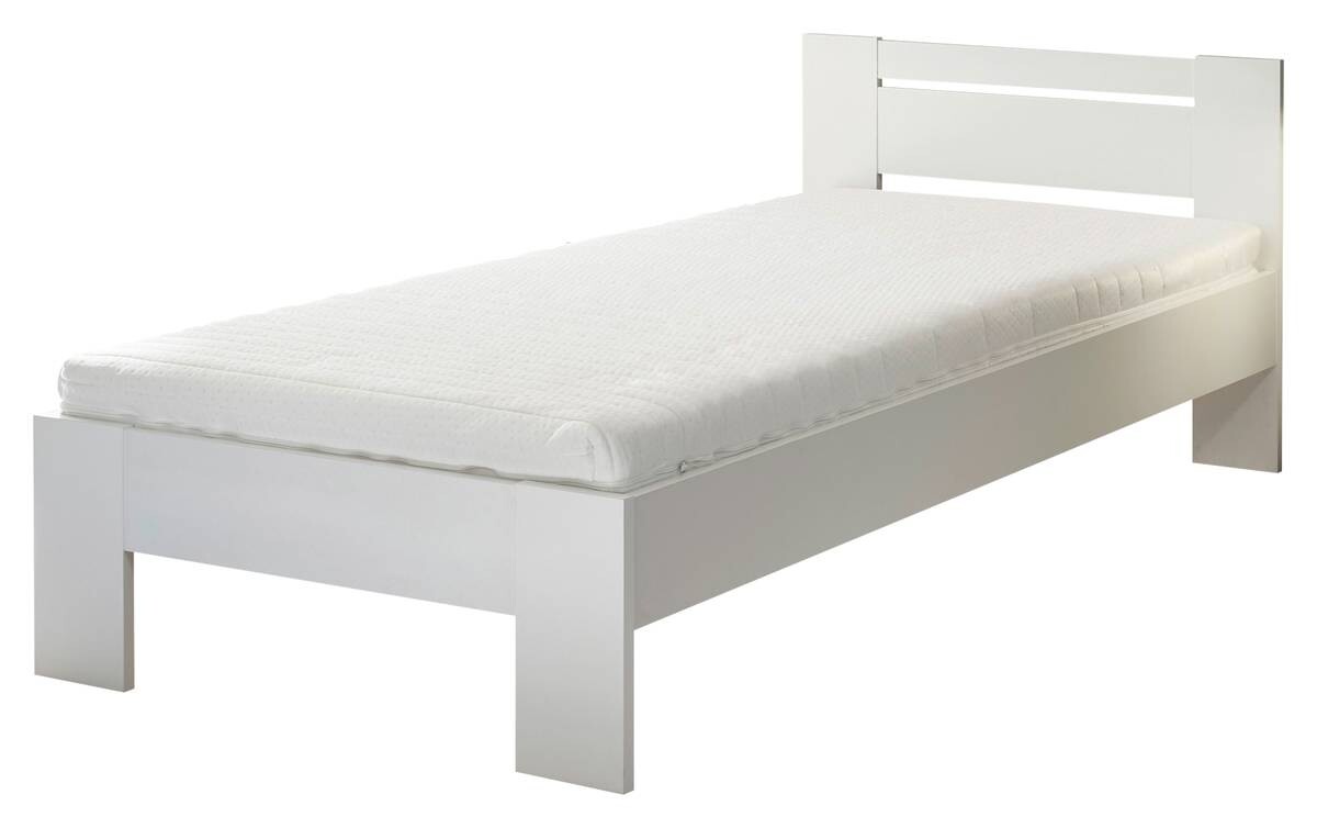 Futonbett Cannes weiß Liegefläche B/L: ca. 90x200 cm