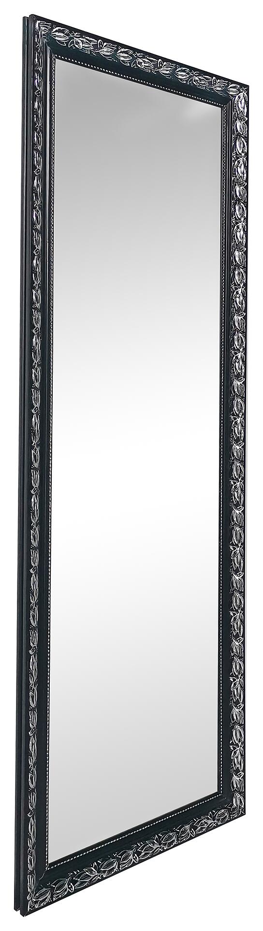 Mirrors&More Rahmenspiegel TANJA schwarz silber Optik B/H/T: ca. 50x150x3,5 cm