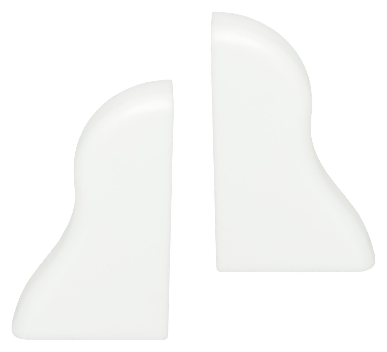 Endkappe weiß L/B/H: ca. 2,35x1,04x4,25 cm