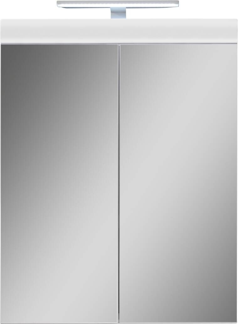 Spiegelschrank Amanda weiß weiß Hochglanz B/H/T: ca. 60x77x17 cm Spiegelschrank Amanda weiß weiß Hochglanz B/H/T: ca. 60x77x17 cm