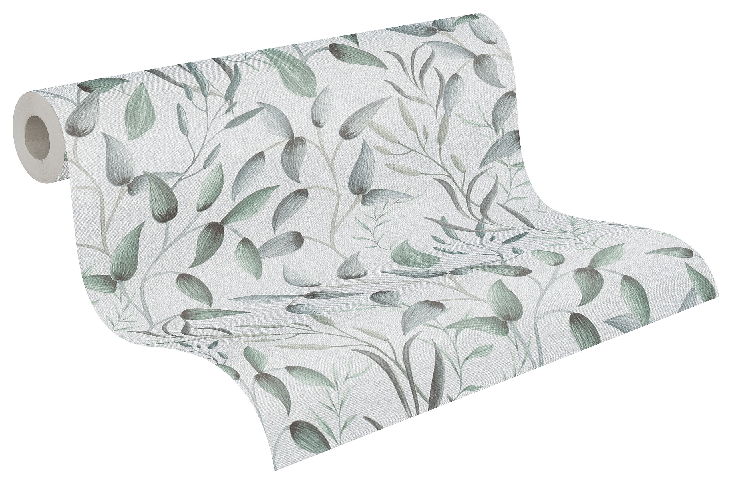 A.S.Creation Vliestapete grau weiß B/H/D: ca. 53x1005x8,2 cm