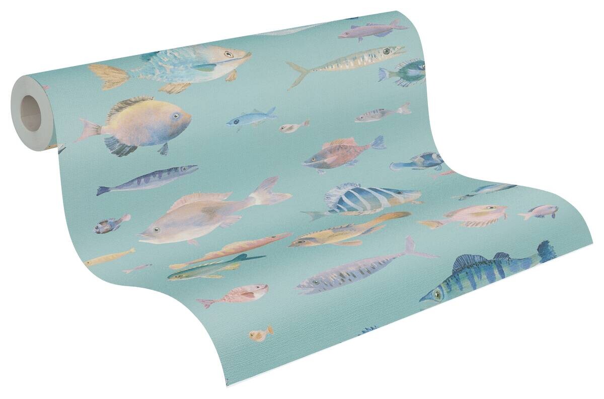 A.S.Creation Vliestapete violett bunt B/H/D: ca. 53x1005x8 cm