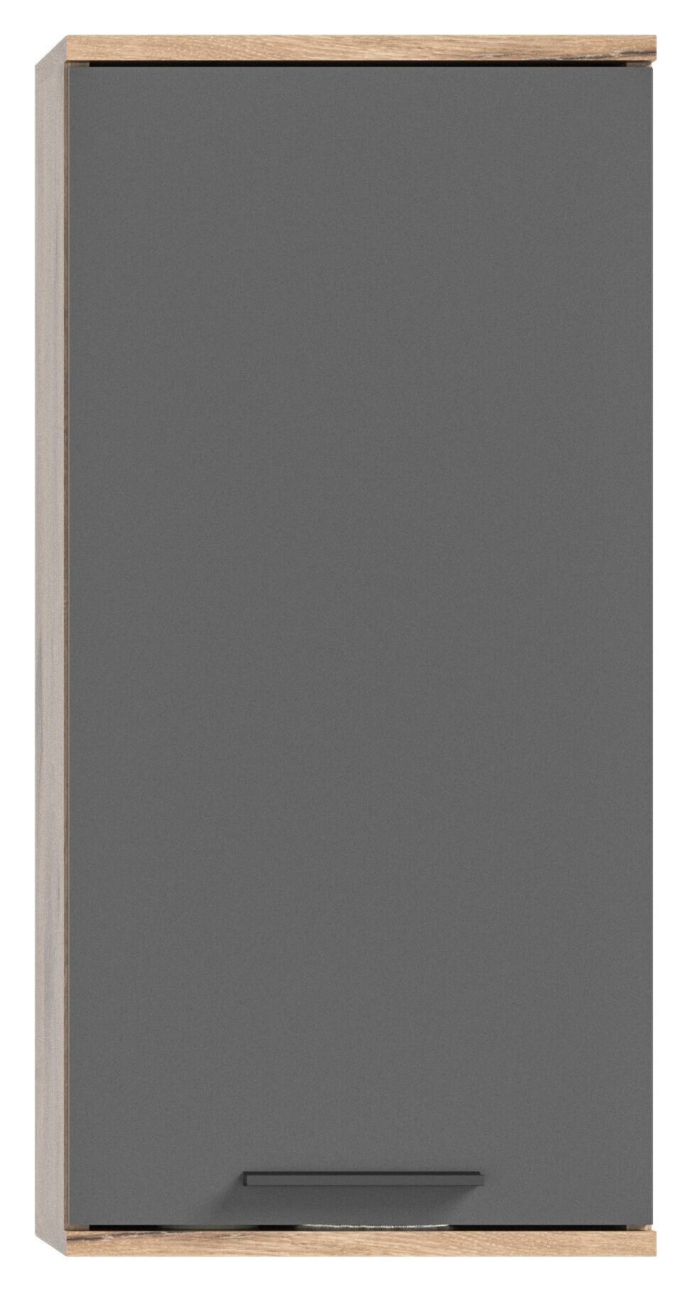Badezimmer-Set MASON Nox Oak Nachbildung edles Basaltgrau Nachbildung B/H/T: ca. 112x190x34 cm