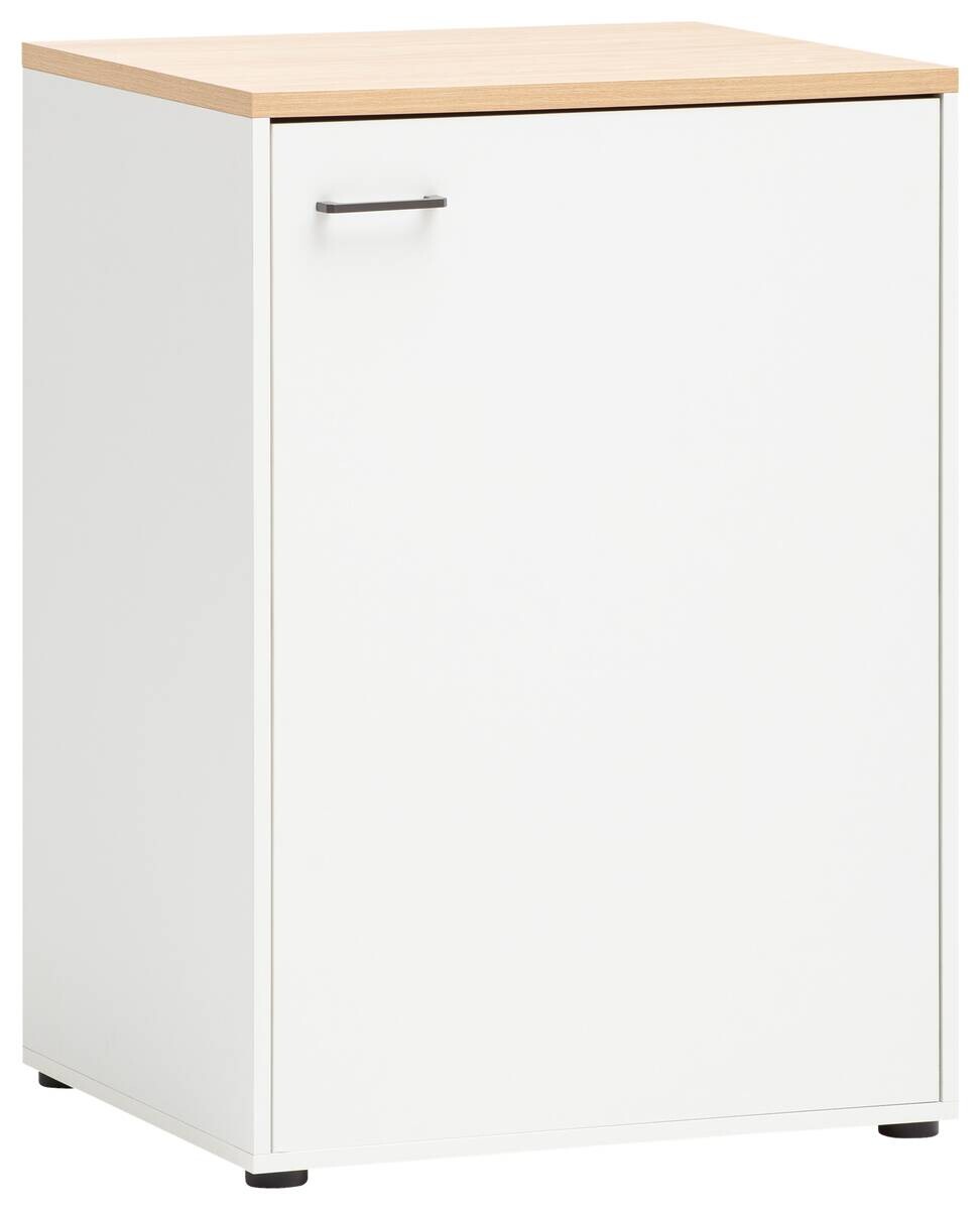 Unterschrank Solea weiß matt Eiche hell Nachbildung B/H/T: ca. 67,1x95,8x60 cm Unterschrank Solea weiß matt Eiche hell Nachbildung B/H/T: ca. 67,1x95,8x60 cm