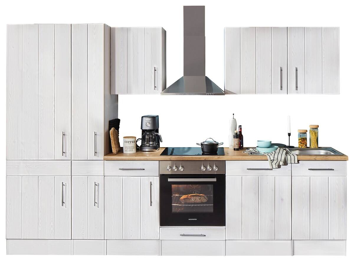 Respekta Küchenblock Premium weiß matt B/H/T: ca. 310x211x60 cm