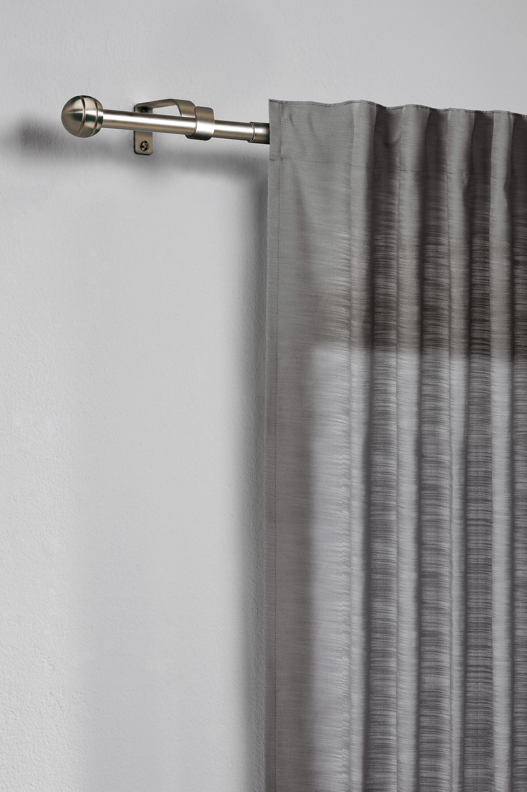 ondeco Stilgarnituren habito_rillball Edelstahloptik Metall ausziehbar von ca. 120 bis 210 cm 1.0 Läufe