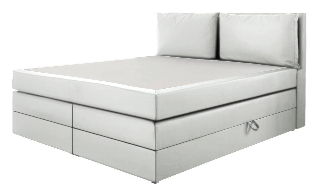 Boxspringbett Lissy grau Liegefläche B/L: ca. 160x200 cm