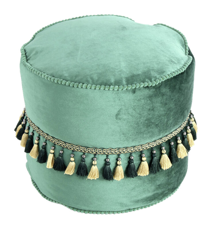 360 Living Hocker Taj Mahal 200 grün H/D: ca. 38x45 cm