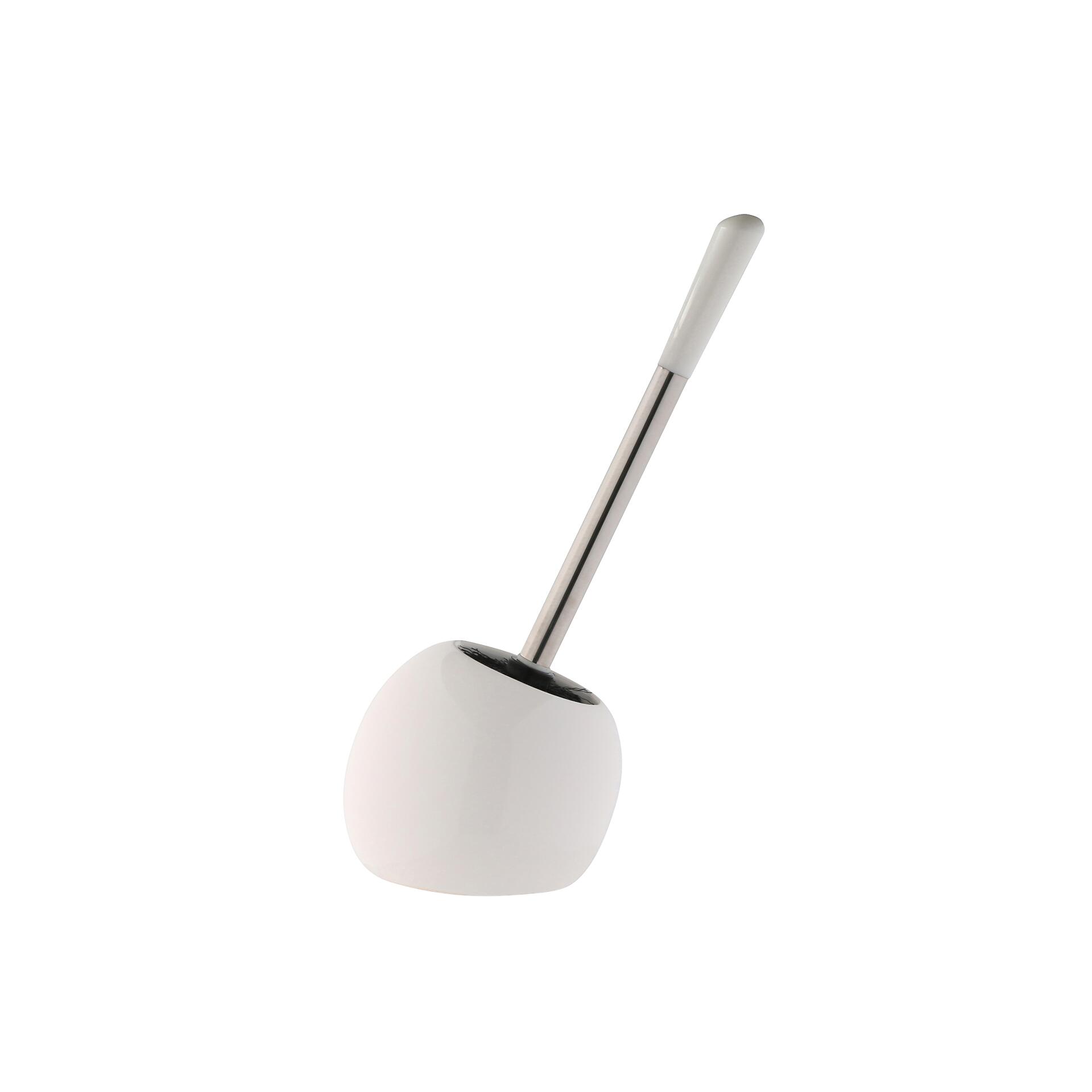 Axentia WC-Garnitur Pisa weiß silber Keramik