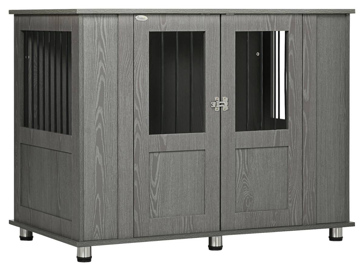 PawHut Hunde-Zubehör grau Spanplatte B/H/L: ca. 60x116x87 cm